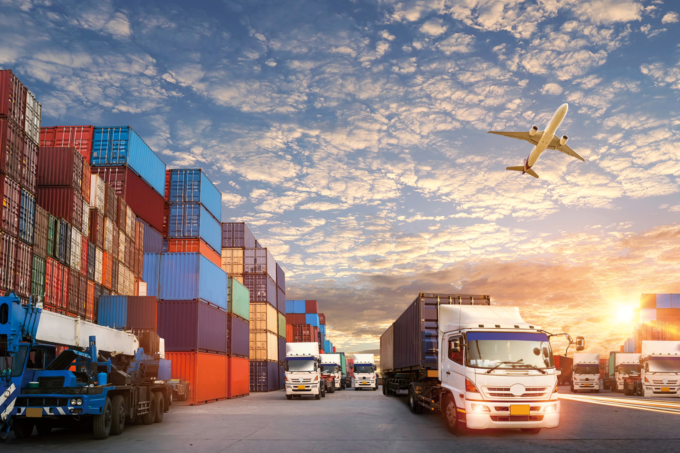 Generated temporary image showing supply, trading and construction activities